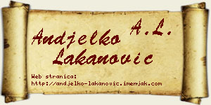 Anđelko Lakanović vizit kartica